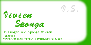 vivien sponga business card